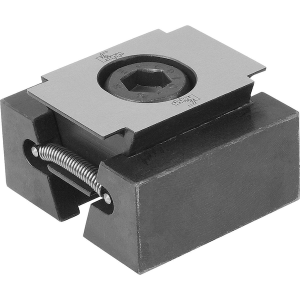 Wedge Clamp Wide, With Machining Allowance B=38, Carbon Steel Black Tempered
